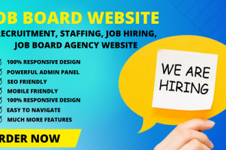 design job board, recruitment, staffing,  job hiring, agency website