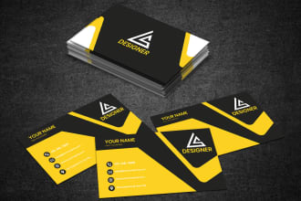 do professionally luxury business cards logo design same day