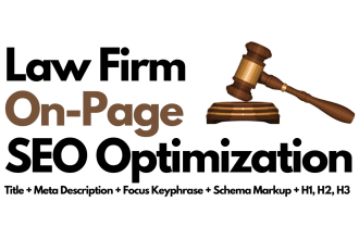 do lawyer attorney law firm website complete on page seo optimization services