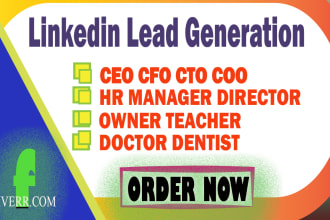 do email list building CEO cfo cto owner linkedin lead generation