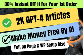 build gpt4 ai auto blogging by chatgpt with 1k ai articles