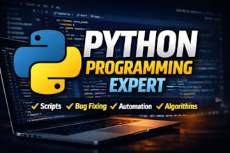 solve python problems and create algorithms