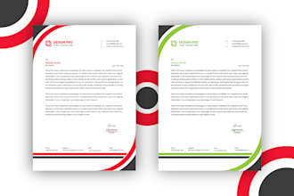 design letterhead or business card or stationery and invoice