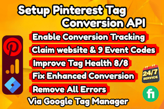 setup pinterest conversion API via google tag manager