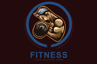 design fitness and famous gym logo