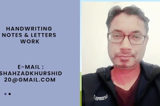 handwrite your notes, mails, letters and assignment
