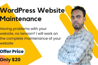 fix wordpress error website maintenance