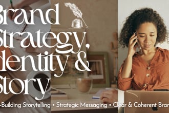 develop your brand strategy, brand story, and brand identity