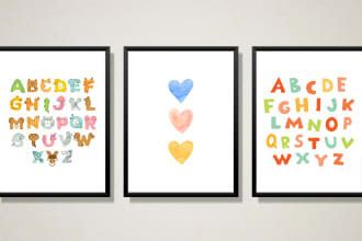do etsy printable wall art, canvas wall art, boho art poster