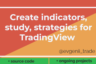 create indi, study, strategy for tradingview pinescript