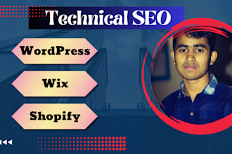 provide technical SEO services for wix, wordpress and shopify websites