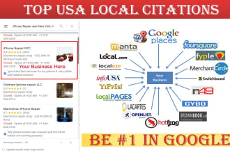 local citations for USA local SEO, website and gmb ranking