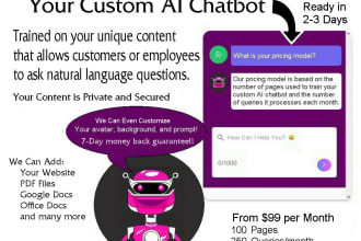 create a custom ai chatbot trained on your unique content in days austin, tx