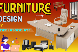 do home or office wooden or metallic furniture design