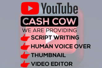 create youtube cash cow videos and faceless cash cow videos