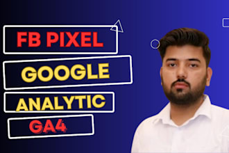 install facebook pixel and google analytics in your website