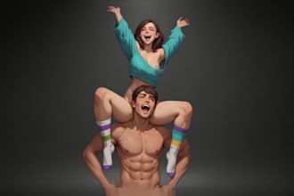 create custom anime character illustrations and nsfw ai art