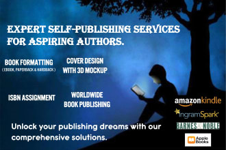 do expert book publishing services for amazon kindle and self publishing sites