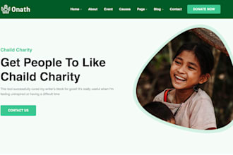 build charity website non profit website fundraising website with donation syste