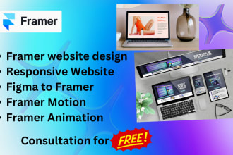 design  framer website, framer animation, framer motion, figma to framer, framer
