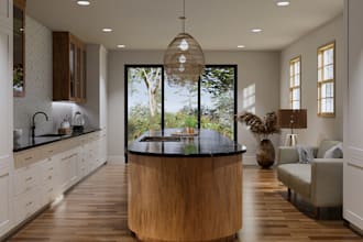 do kitchen, bathroom designs with architecture blueprints