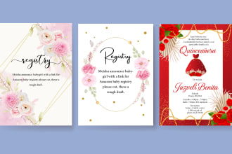 create digital invitations, baby showers, party cards, and birthday card