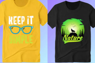 create amazing illustration retro vintage t shirt design