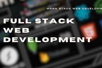 be your full stack web developer or do website development javascript
