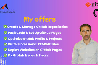push code to github, setup github pages and projects