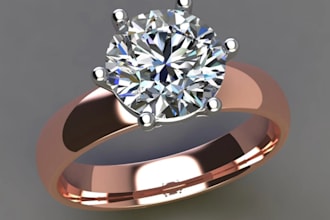 create custom cad jewelry designs and realistic renders