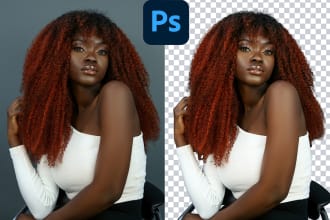 do photoshop hair masking and background removal awesome