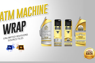 do creative vending machine wrap and atm machine designs
