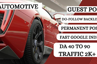 publish da60 car guest post with dofollow backlink on my car blog