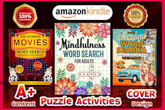 design niche based custom word search puzzle activity book for amazon KDP