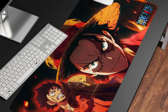 custom anime or gamer modern designs for mousepad