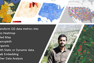 create interactive d3, choropleth, heatmap using gis data mapping