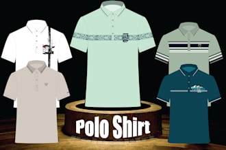 do polo shirt design and tech pack for your company