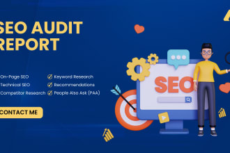 conduct an SEO audit and deliver an usable report