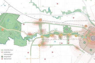 design a professional looking map of your chosen plan