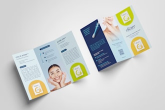 design professional medical or healthcare brochure