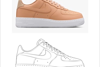 draw a detail line art