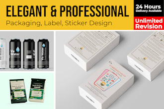 do pouch packaging design, bottle design, and box package