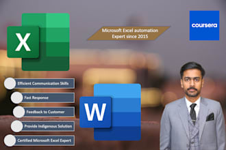 edit, format and data entry in microsoft word, excel, powerpoint