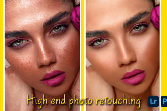 retouch photo with high end, expert image editing photoshop
