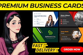 design 5 different modern business card, visiting card within 24 hrs