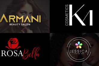 do luxury cosmetics, beauty, and salon logo