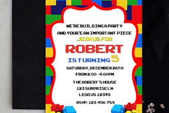 design minecraft surprise birthday party invitation