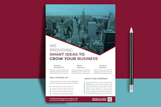 design professional flyer, event, poster or brochure for your business