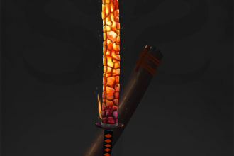 create weapon art, fantasy, medieval, dnd, sci fi and more