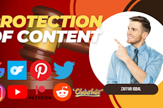 takedown notice to defaming nagetive harassing yt fb ig tiktok reddit google
